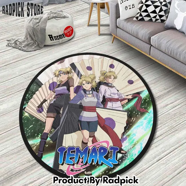 Temari round rug custom anime circle carpet  rp0001384